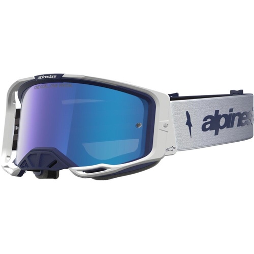 Alpinestars Vision 8 Amber Navy / White Blue Mirror Goggles