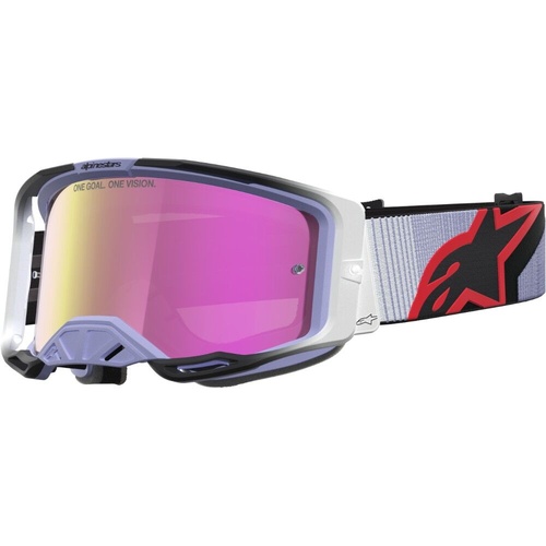 Alpinestars Vision 8 Maven Lavender / Black Pink Mirror Goggles