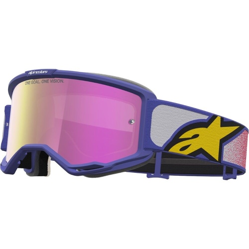 Alpinestars Vision 5 Drag Red / Purple Pink Mirror Goggles