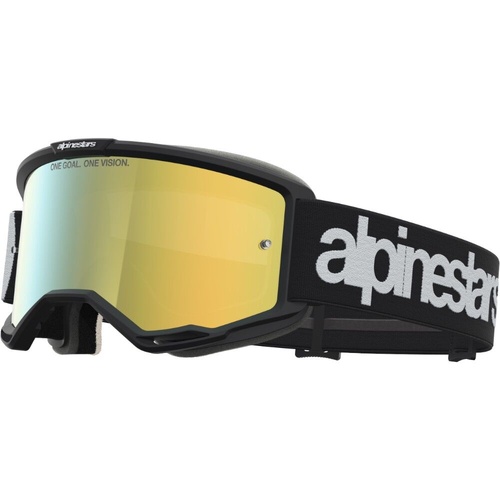 Alpinestars Vision 5 Hone Black / White Gold Mirror Goggles