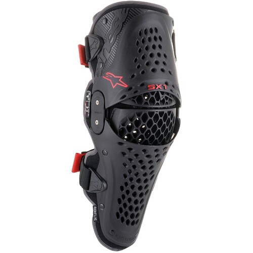 Alpinestars SX-1 V2 Knee Guards - Black/Red