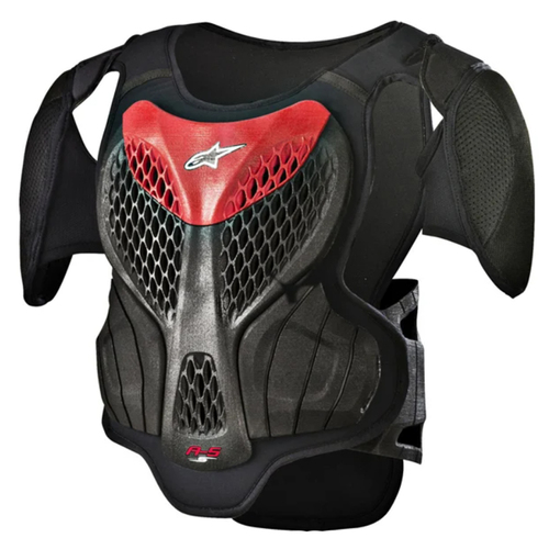Youth A5 Body Armour Black Red