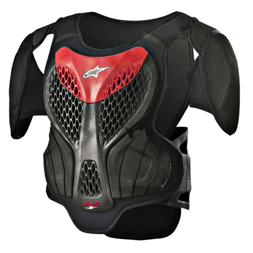 Youth A5 Body Armour Black Red