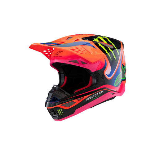 Alpinestars 2025 SM10 Deegan Helmet - Fluro Orange/Purple/Fluro Pink