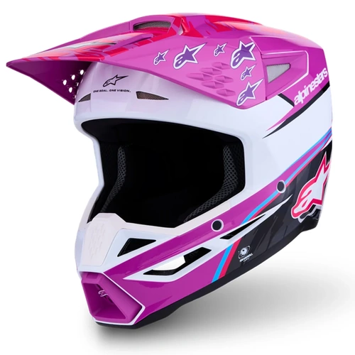 Alpinestars SM3 Falcon Purple/White/Black/Pink Helmet