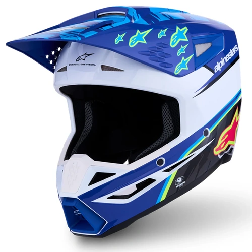 Alpinestars SM3 Falcon Blue/White/Black/Pink Helmet