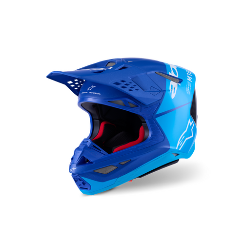Alpinestars 2026 SM10 Flood Helmet - Metal/Blue/Blue/Carbon