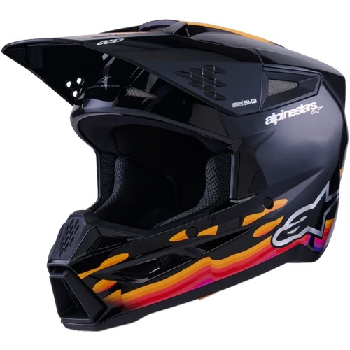 Alpinestars 2026 SM3 Force MX Helmet - Black/Glossy