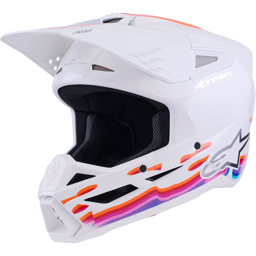 Alpinestars 2026 SM3 Force MX Helmet - White/Glossy