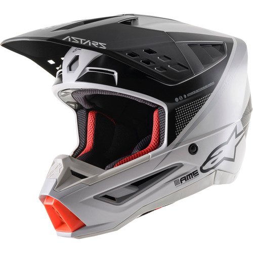 Alpinestars 2022 S-M5 Rayon Helmet - Matte Grey/Black