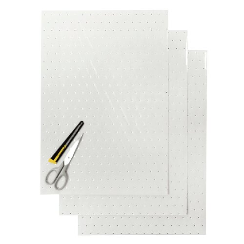 BLACKBIRD DECALS CLEAR HOLE PERFORATED STICKER SHEETS 47x33cm 3PK