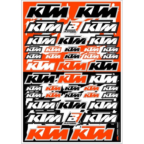 Blackbird Decal Universal KTM Logo Sticker Sheet