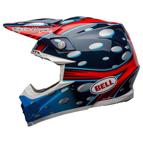 Bell Moto-9 Flex MC Replica Helmet -  Blue/Red/Black
