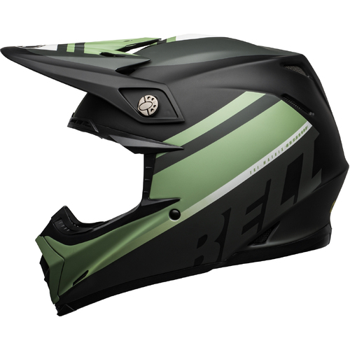 Bell Moto-9 MIPS Prophecy Helmet - Matte Black/Green