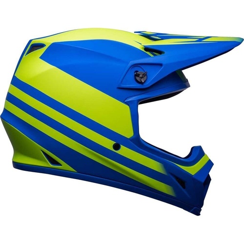 BELL MX-9 MIPS DISRUPT MATT CLASSIC BLUE/HI-VIZ YEL