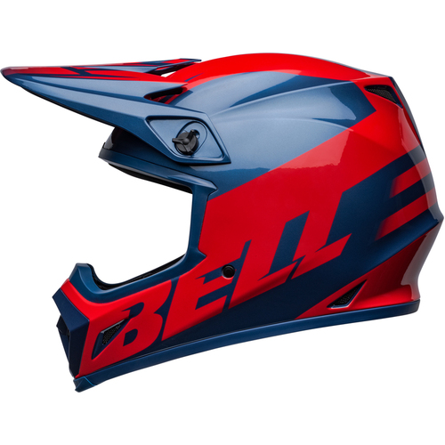 Bell MX-9 MIPS Disrupt Helmet - True Blue/Red 