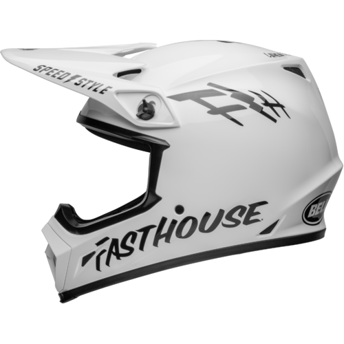 Bell MX-9 MIPS Fasthouse Helmet - White/Black 