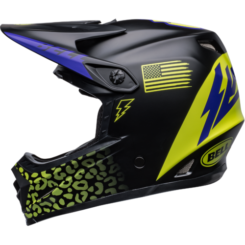Bell Moto-9 MIPS Slayco Kids Helmet - Matt Black/Hi-Viz Yellow 