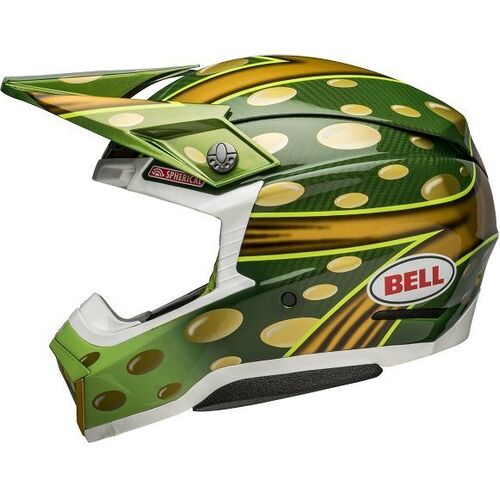 Bell Moto-10 Spherical McGrath Helmet -Gold/Green