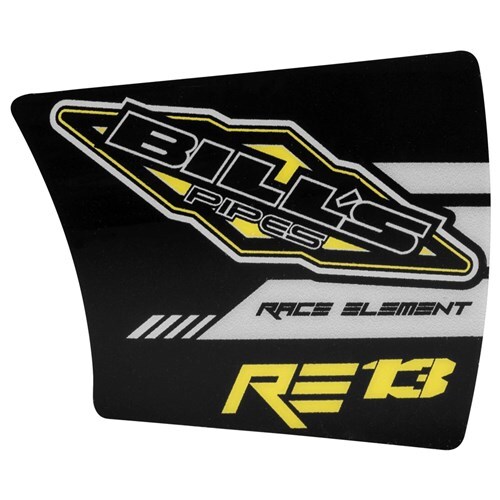 BILLS ACCESSORIES RE 13 END TIP STICKER DECAL (RIGHT SIDE)