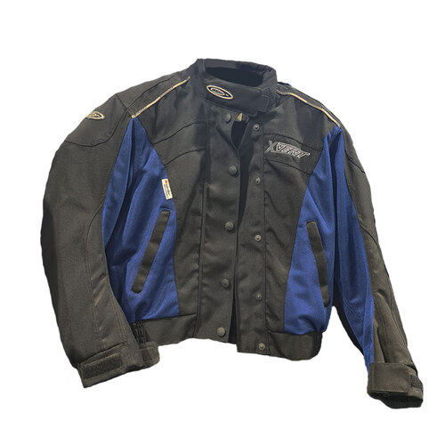 MotoDry Womens X-Vent Jacket - Black/Blue - 8