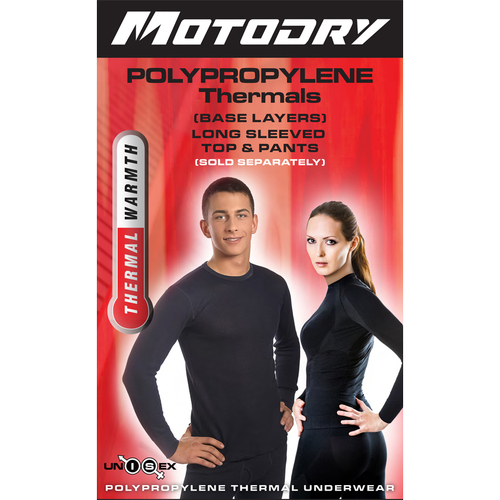 MotoDry Polypropylene Thermal Pants - Black