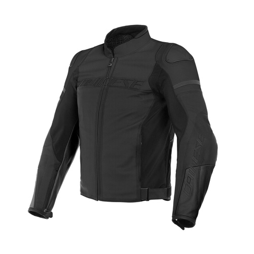 Dainese Agile Perforated Leather Jacket Black Matte/Black Matte/Black