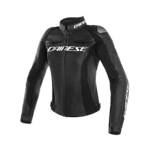 Dainese Racing 3 Womens Leather Jacket Black/Black/Black