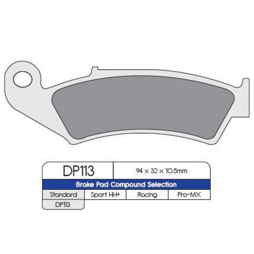 DP113 SINTERED BRAKE PADS (FA143|FDB496)