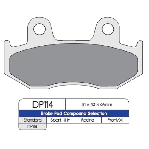 DP114 SINTERED BRAKE PADS (FA92/2|FDB382)