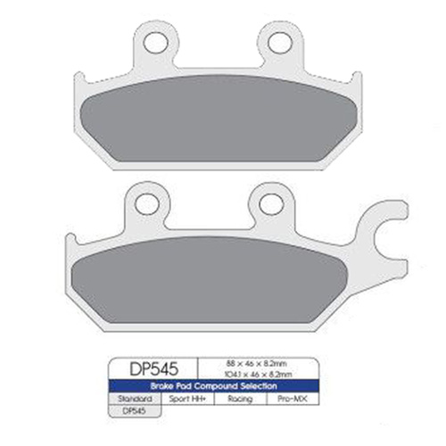 DP545 SINTERED BRAKE PADS (FA642)