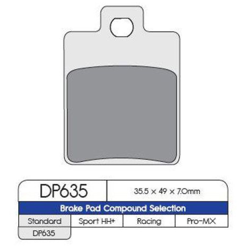 DP635 SINTERED BRAKE PADS (FA260|FDB2057)