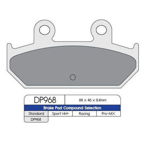 DP968 SINTERED BRAKE PADS (FA412)