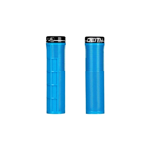 Deity Knuckleduster Lock On Grips - Blue