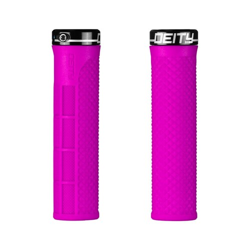 Deity LockJaw MTB Handlebar Grips - Pink 