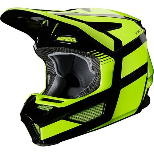 Fox V2 Hayl Helmet  - Fluro Yellow - S