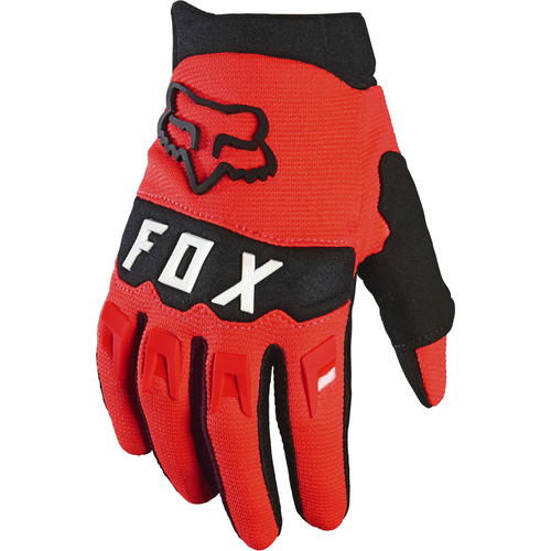 Fox 2021 Dirtpaw Youth Gloves - Fluro Red