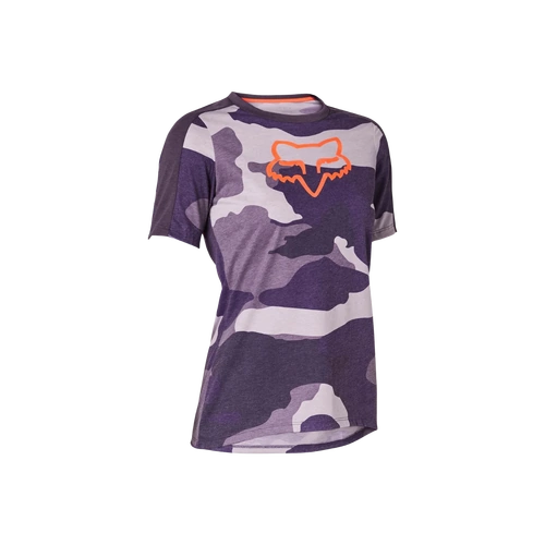 Fox Ranger Dri Release Short Sleeve Womens Jersey - Purple Camo
