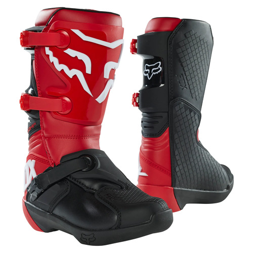 Fox Youth Comp Boots - Flame Red