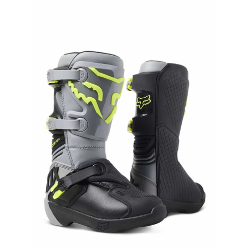 Fox 2023 Youth Comp Boots - Steel Grey