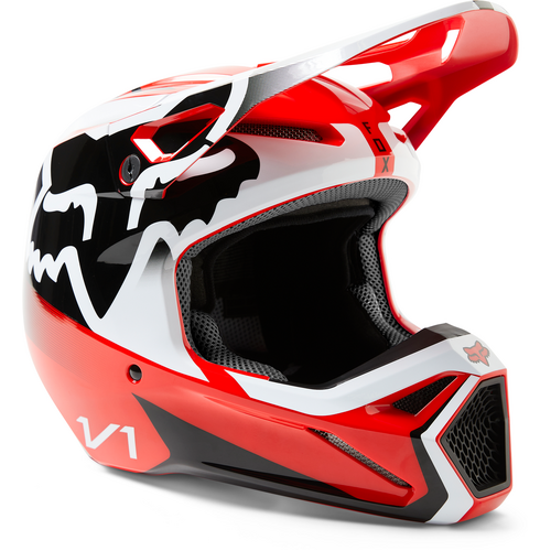 Fox 2023 V1 LEED Helmet - Flo Red