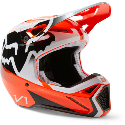 Fox 2023 V1 LEED Helmet - Fluro Orange