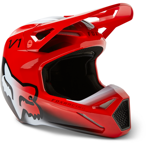 Fox 2023 V1 TOXSYK Helmet - Flo Red
