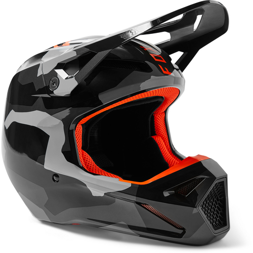 Fox 2023 V1 BNKR Helmet - Grey Camo