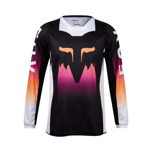 Fox 2024 Youth Girls 180 FLORA Jersey - Black/Pink