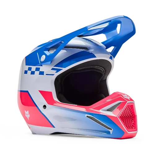 Fox 2026 V1 Collect MX Helmet - Blue/Pink