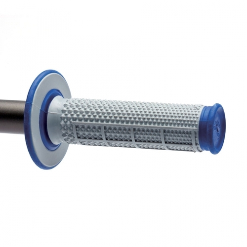 Renthal MX Dual Compound Tapered Half Waffle Blue Grips