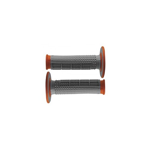 Renthal MX Dual Compound Tapered Half Waffle Orange Grips
