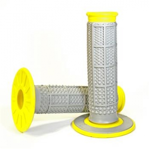 Renthal MX Dual Compound Tapered Half Waffle Yellow Grips