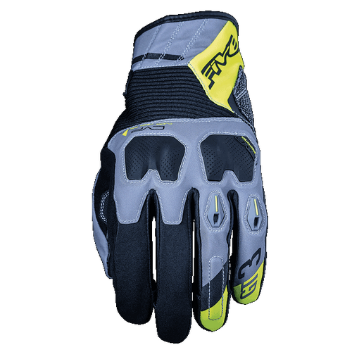 Five GT-3 WR Gloves - Grey/Fluro Yellow - M